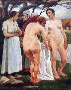 Women Bathing in Eugene Laermans